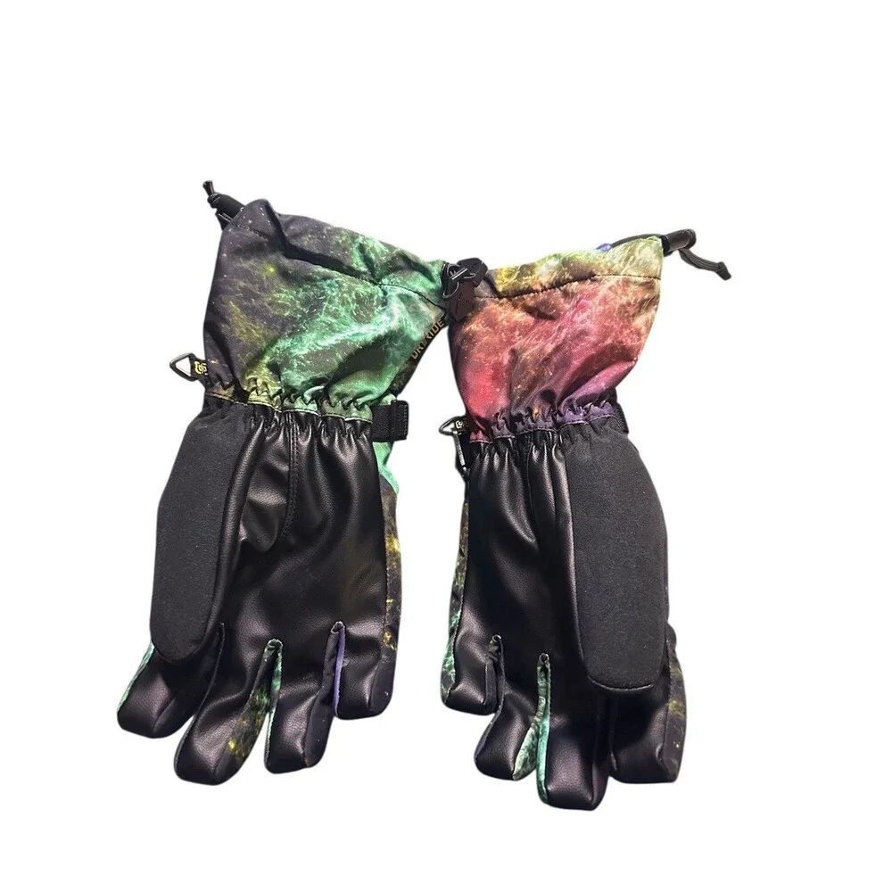Burton Vent Kids Gloves painted planets Youth Skiing Size large